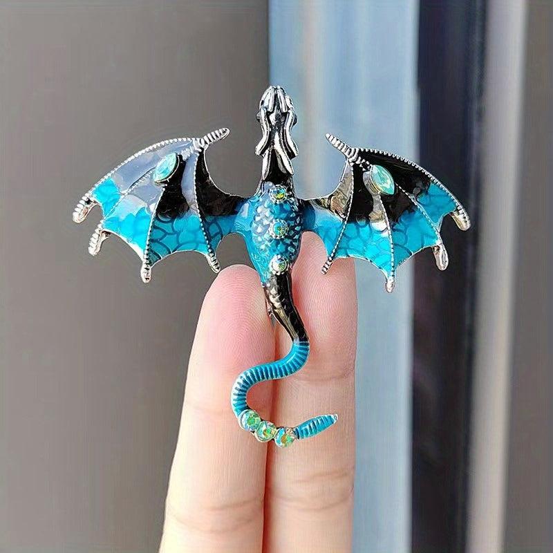 Retro Dragon Shape Brooch For Men