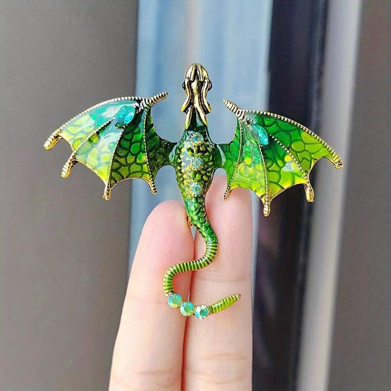 Retro Dragon Shape Brooch For Men