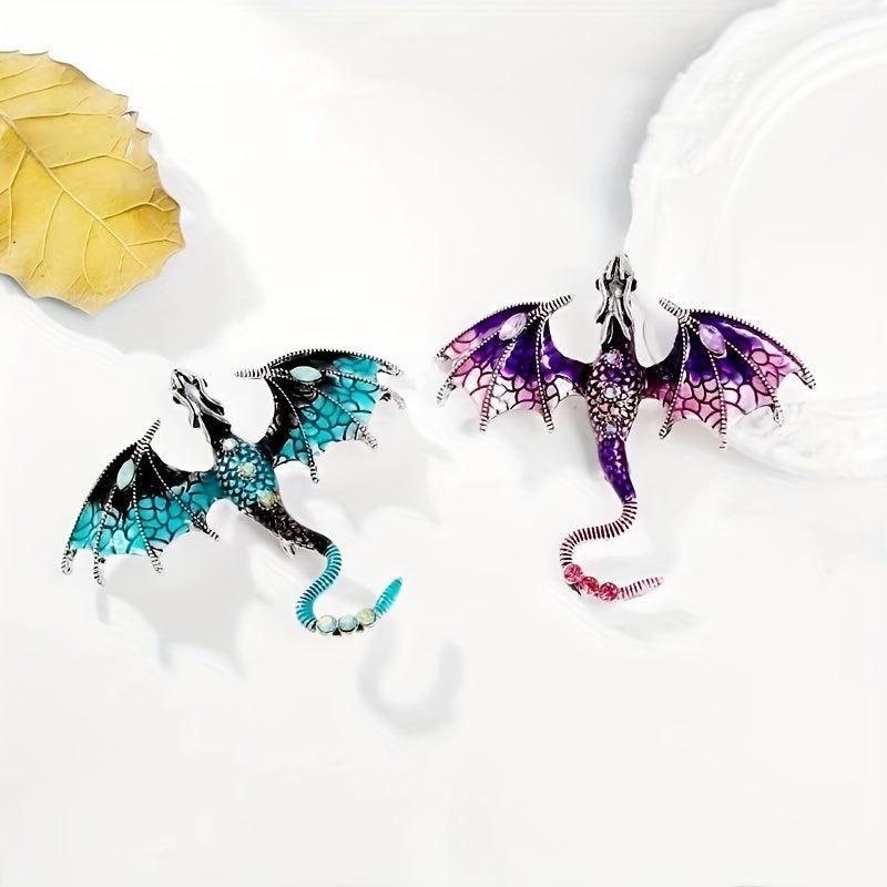 Retro Dragon Shape Brooch For Men
