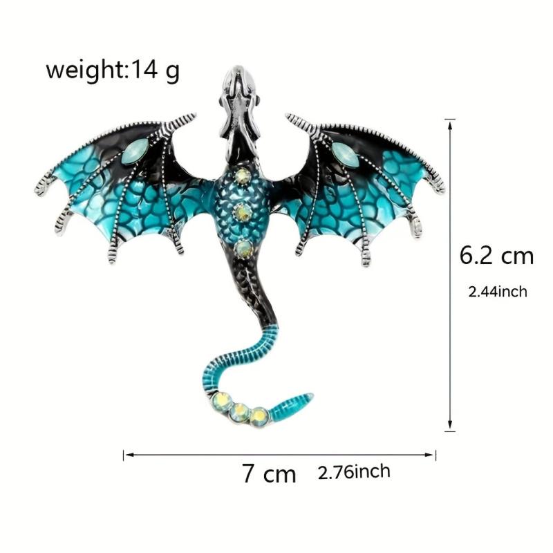 Retro Dragon Shape Brooch For Men