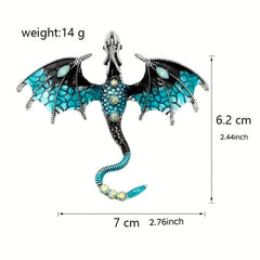 Retro Dragon Shape Brooch For Men