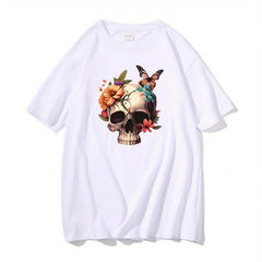 Skull Style Iron On Heat Transfer Film Patch For Men