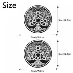 2pcs Tree Of Life Iron On Patches Sew On Embroidered Applique DIY Crafts