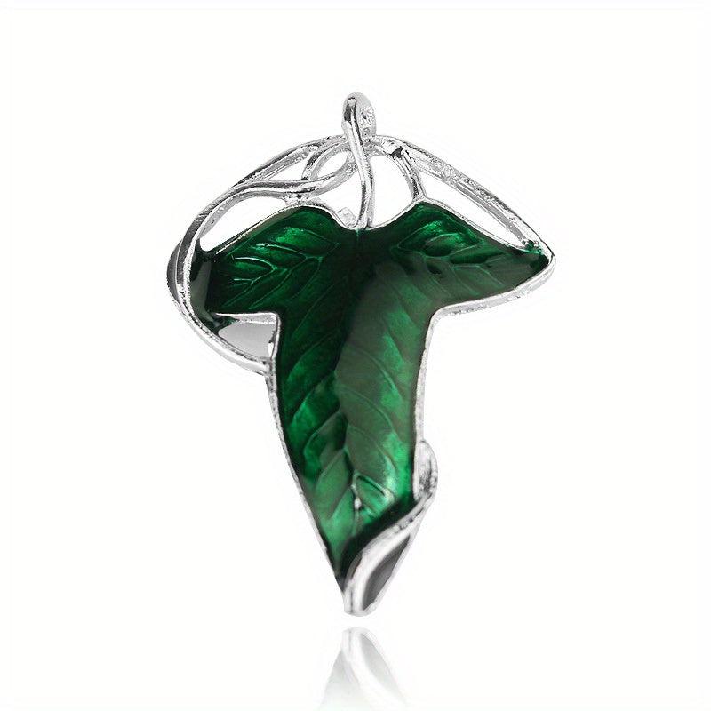Leaf Shape Alloy Brooch Chest Flower Pin For Men
