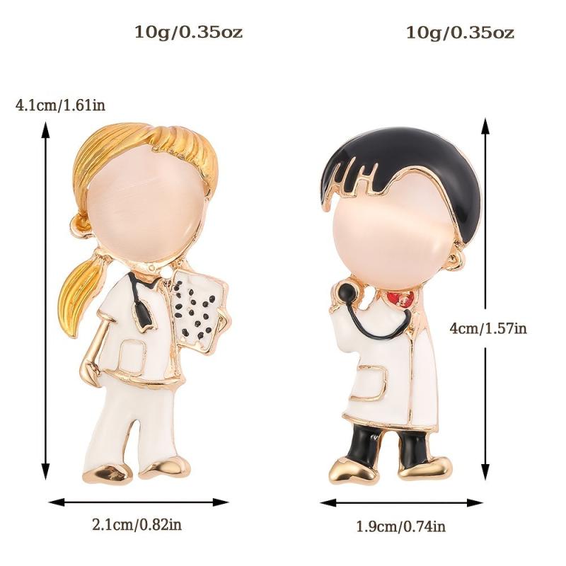 Doctor Nurse Brooch for Backpack Accessories