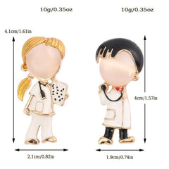 Doctor Nurse Brooch for Backpack Accessories