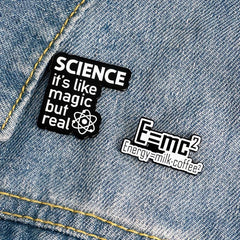 Chemical Physics Formula Pattern Zinc Alloy Pin