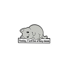 6pcs Animals Alloy Brooch Cartoon Rabbit Hamster Letter Anti-slip Button