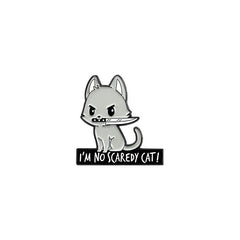 6pcs Animals Alloy Brooch Cartoon Rabbit Hamster Letter Anti-slip Button