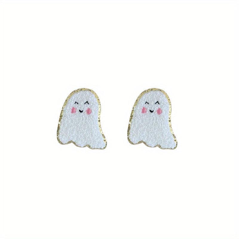 Embroidered Iron On Patches - Bow Pumpkin Gh