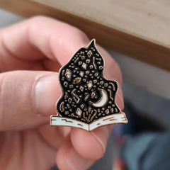 Magic Book Brooch