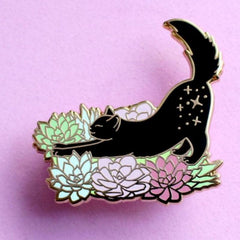 Colorful Cat Brooch Pin