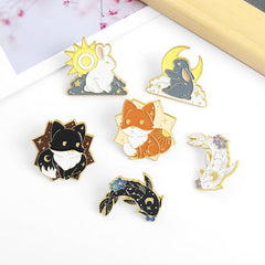 Lover & Fish Men's Brooch Kitten Pin
