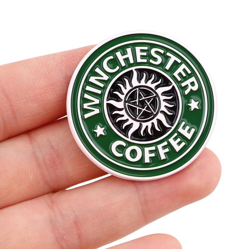 Coffee Enamel Badges Brooches For Men Lapel Pins Backpacks Jewelry