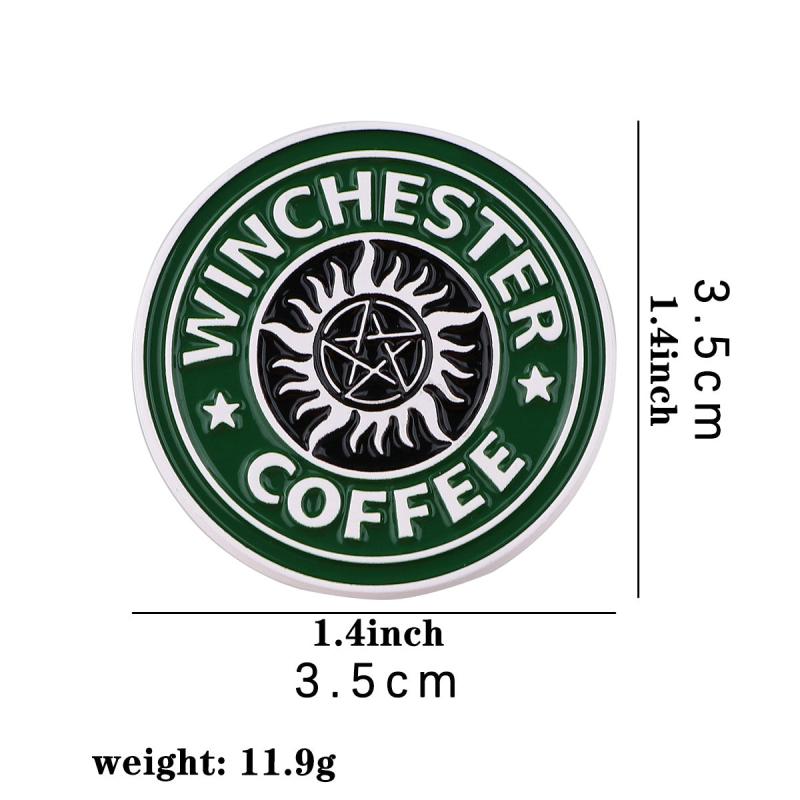 Coffee Enamel Badges Brooches For Men Lapel Pins Backpacks Jewelry