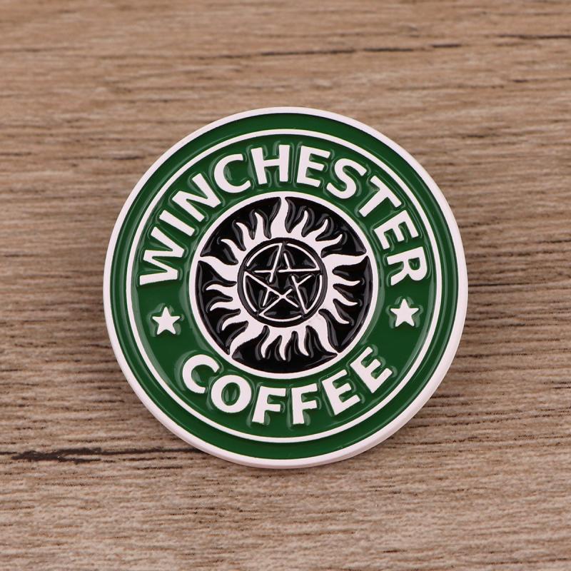 Coffee Enamel Badges Brooches For Men Lapel Pins Backpacks Jewelry