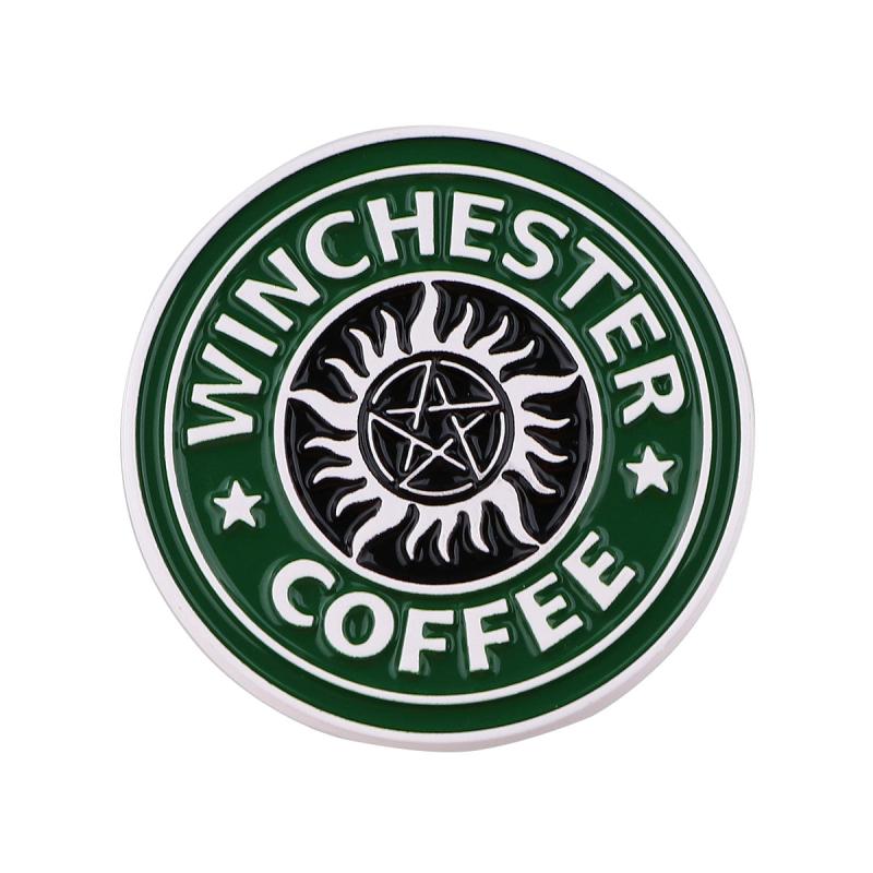 Coffee Enamel Badges Brooches For Men Lapel Pins Backpacks Jewelry