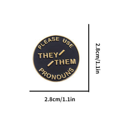 Alloy Brooch With English Letters Ins