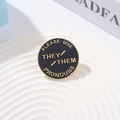 Alloy Brooch With English Letters Ins
