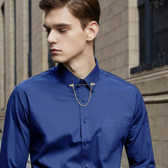Alloy Chain Tassel Brooch Men's Shirt Suit Collar Pin