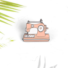 Sewing Machine Brooch Men's Pin