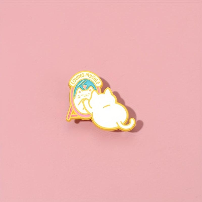 Cat Brooch Mirror Design