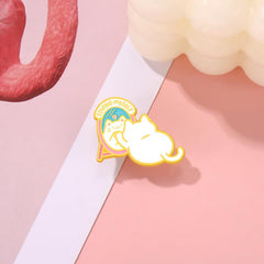 Cat Brooch Mirror Design