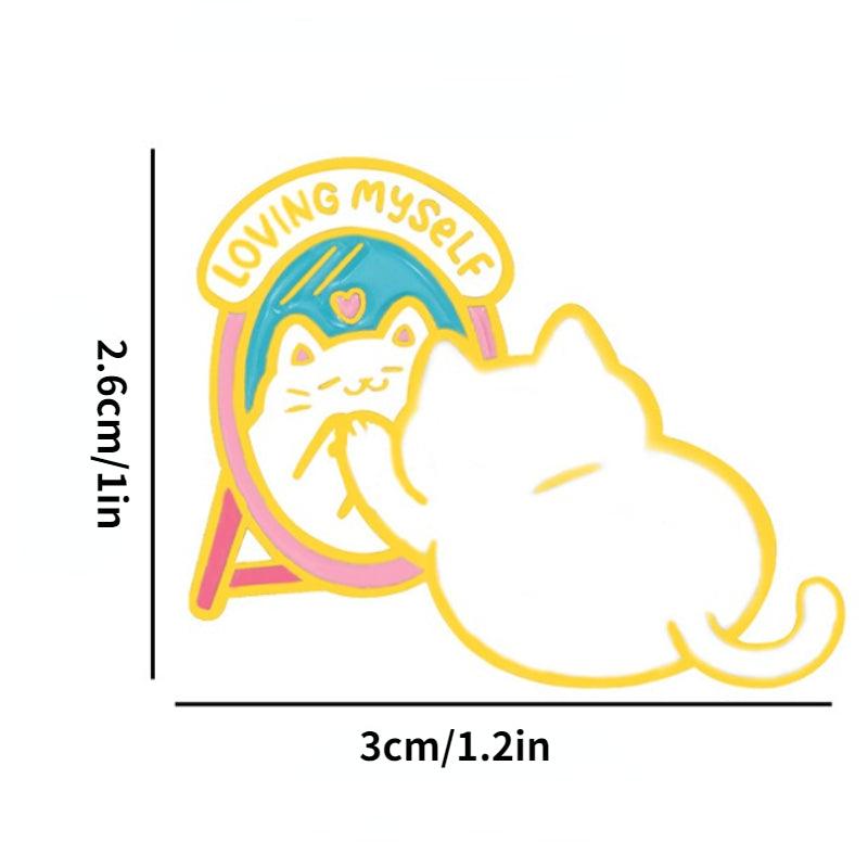 Cat Brooch Mirror Design