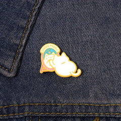 Cat Brooch Mirror Design