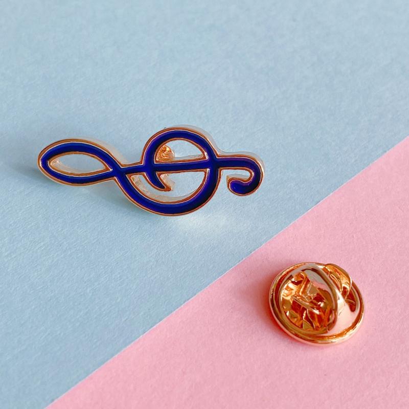 Music Series Brooches for Jeans Baguette Hat Pencil Shoes Makeup