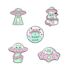 Creative Cartoon Space Alloy Brooch