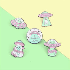 Creative Cartoon Space Alloy Brooch