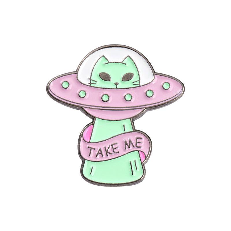 Creative Cartoon Space Alloy Brooch