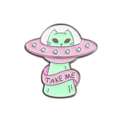 Creative Cartoon Space Alloy Brooch