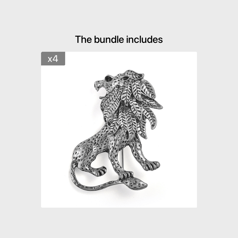 Vintage Men's Lion Brooch