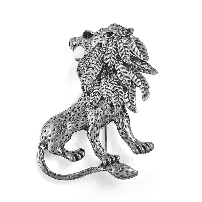 Vintage Men's Lion Brooch