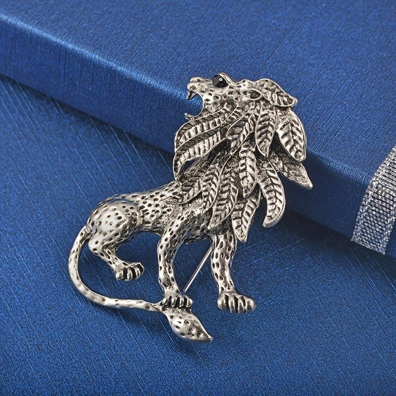 Vintage Men's Lion Brooch
