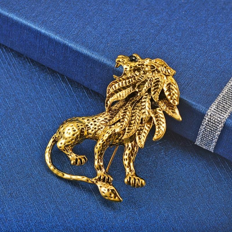 Vintage Men's Lion Brooch