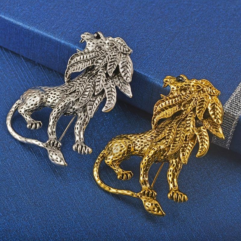 Vintage Men's Lion Brooch