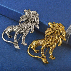 Vintage Men's Lion Brooch