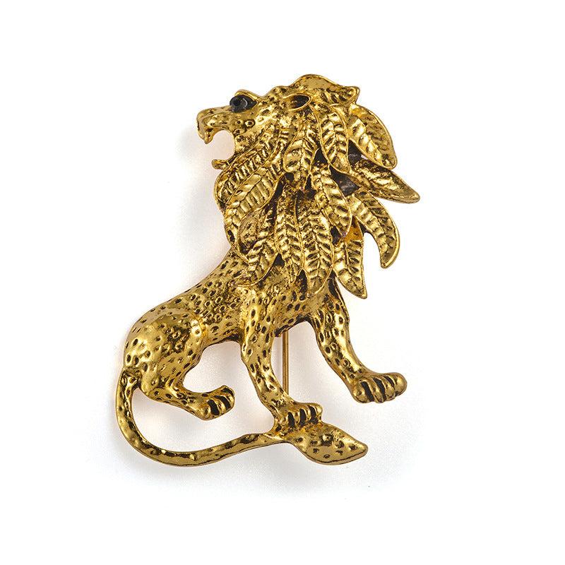 Vintage Men's Lion Brooch