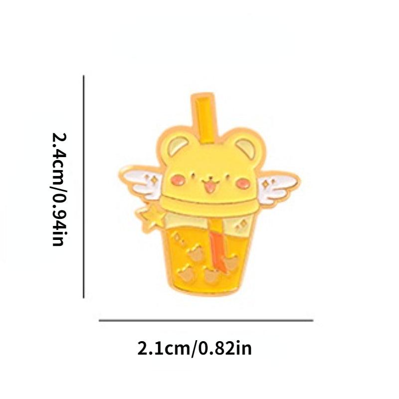 Rabbit Flavor Pearl Milk Tea Brooch