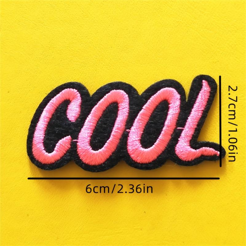 7 Pcs Cartoon Embroidery Patches For Men - Iron/Sew On Backing - Small Size