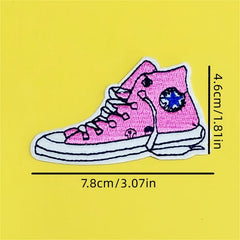 7 Pcs Cartoon Embroidery Patches For Men - Iron/Sew On Backing - Small Size