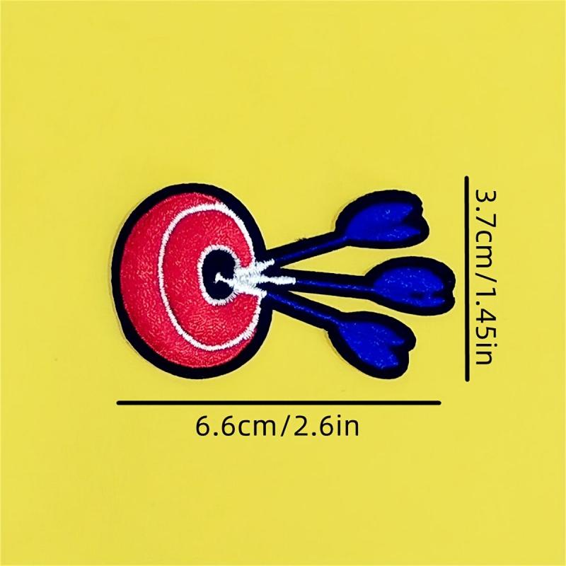 7 Pcs Cartoon Embroidery Patches For Men - Iron/Sew On Backing - Small Size