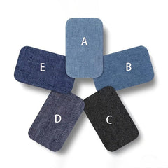 1pc Embroidery Pattern Denim Adhesive Repair Patches Cut Sheet