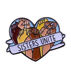 Sisters Unite Feminist Brooch Pin For Men