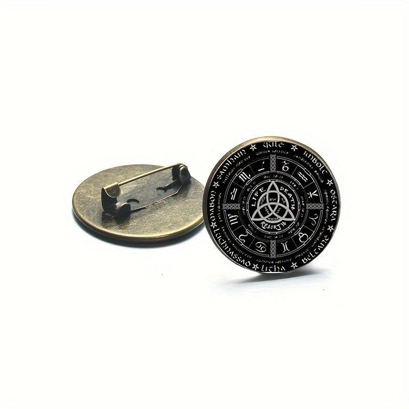 Pagan Wheel Brooch Pins Set of 3