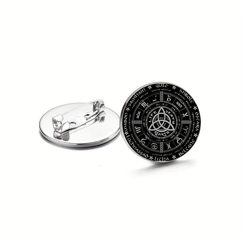 Pagan Wheel Brooch Pins Set of 3