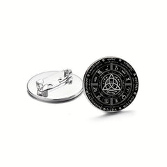 Pagan Wheel Brooch Pins Set of 3